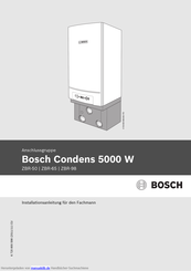 Bosch Condens 5000 W Installationsanleitung Für Den Fachmann