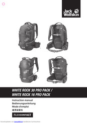 Jack Wolfskin White Rock 30 Pro Pack Bedienungsanleitung