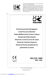 Kalorik TKG DG 1000 Bedienungsanleitung