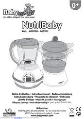 Babymoov NutriBaby A001101 Bedienungsanleitung