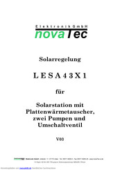 NovaTec LESA 43 X1 Bedienungsanleitung