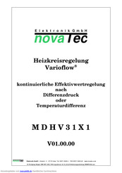 Novatec Varioflow MDHV31X1 Bedienungsanleitung