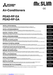 Mitsubishi Electric Mr. Slim PEAD RP3 GA Installationshandbuch