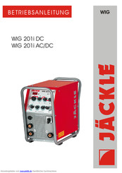 Jäckie WIG 201i AC/DC Betriebsanleitung