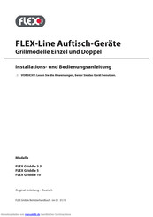 Flex Griddle 10 Installations- Und Bedienungsanleitung