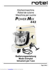 Rotel PowerMix 443 Bedienungsanleitung