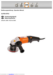 ALFRA KFK5 25200 Bedienungsanleitung