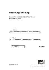 Bachmann BlueNet PDU BN7000 Bedienungsanleitung