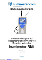 Schaller humimeter RM1 Bedienungsanleitung