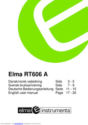 Elma RT606 A Bedienungsanleitung