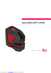 Leica Lino L2P5 Bedienungsanleitung