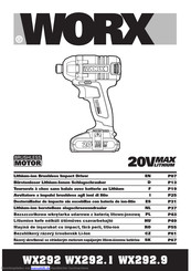 Worx WX292 Originalbetriebsanleitung