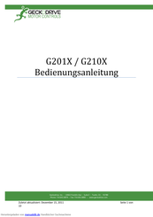 Geckodrive G210X Bedienungsanleitung