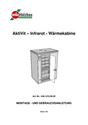 Weka Holzbau AktiVit Montage- Und Gebrauchsanleitung