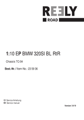 Reely 1:10 EP BMW 320SI BL RtR Serviceanleitung