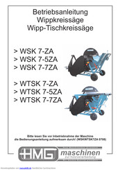 HMG maschinen WTSK 7-ZA Betriebsanleitung