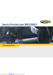 Spectra Precision DG813 Bedienungsanleitung