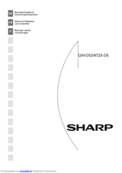 Sharp QW-D52I472X-DE Benutzerhandbuch