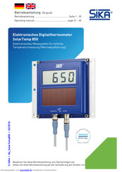 SIKA SolarTemp 850 Betriebsanleitung