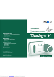 Minolta Dimage V Software-Bedienungsanleitung