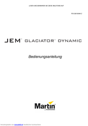 Martin JEM Glaciator Dynamic Bedienungsanleitung