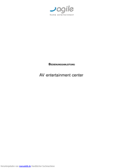 AGILE AV entertainment center Bedienungsanleitung