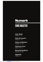 Numark sing master Benutzerhandbuch