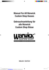 Warwick Thumb Bass Singlecut Gebrauchsanleitung
