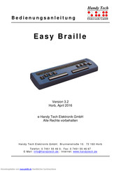 Handy Tech Easy Braille Bedienungsanleitung