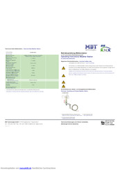 MDT Technologies SCN-WS3HW.01 Betriebsanleitung