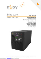 Njoy Echo 1000 Bedienungsanleitung