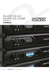Crest Audio Pro-LITE 3.0 DSP Handbuch