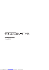 GIB Lighting LXG TIMER Benutzerhandbuch