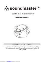 SOUNDMASTER SCD-6600MP3 Bedienungsanleitung