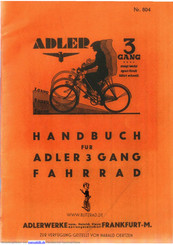 Adler 3 GANG Handbuch