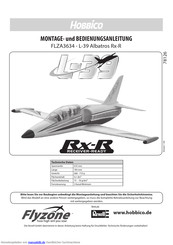 Hobbico FLZA3634 L-39 Albatros Montage- Und Bedienungsanleitung