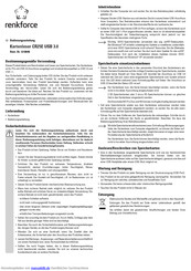 Renkforce CR25E Bedienungsanleitung