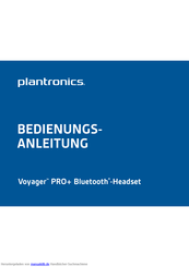 Plantronics Voyager PRO+ Bedienungsanleitung