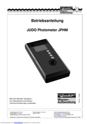 Judo JPHM Betriebsanleitung