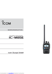 Icom IC-M85E Bedienungsanleitung