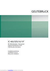 Geuterbrueck IC-485/SDU16/19 Installationsanleitung