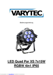 Varytec LED Quad Par XS 7x15W RGBW 4in1 IP65 Bedienungsanleitung