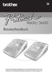 Brother P-touch 9600 Benutzerhandbuch