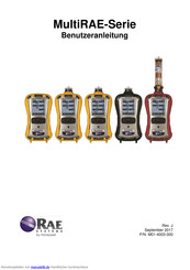 RAE Systems MultiRAE Pro Benutzeranleitung