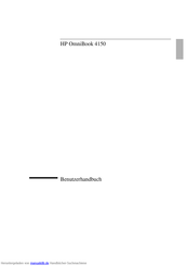 HP OmniBook 4150 Benutzerhandbuch