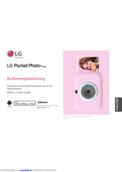 LG Pocket Photo Snap PC389S Bedienungsanleitung