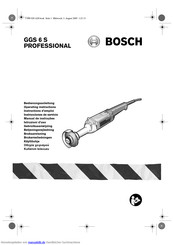Bosch GGS 6 S PROFESSIONAL Bedienungsanleitung