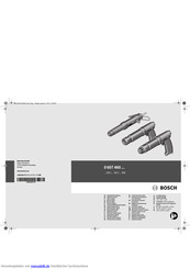 Bosch DL 0 607 460 Originalbetriebsanleitung