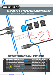 Stereoping SYNTH PROGRAMMER Bedienungsanleitung