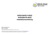 blick-store NVR4208-P8-4KS2 Installationsanleitung